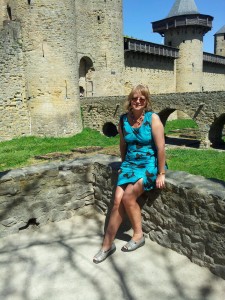 Madame Thomson; The `tour-guide`,  The Citadel, Carcassonne.