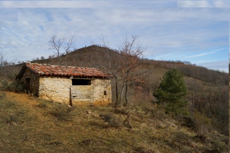scenery walking mountain hut